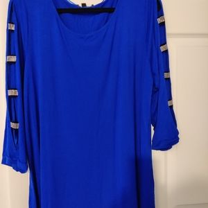 Royal blue blouse